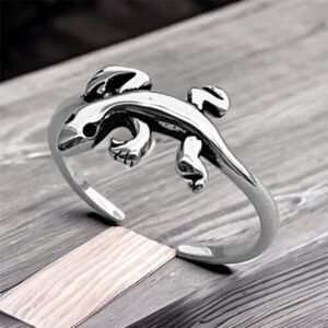 Lizard Sterling Silver Toe Ring Midi Ring